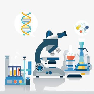 扁平化化学实验室免抠