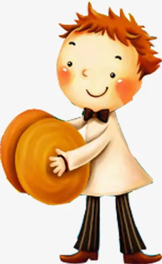 敲锣的男孩免抠