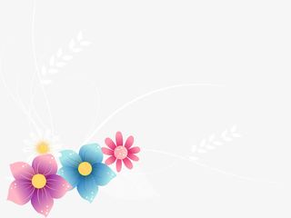 彩色卡通手绘花朵节日免抠