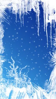 冬季的冰雪H5背景高清