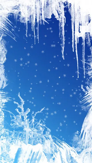 冬季的冰雪H5背景高清