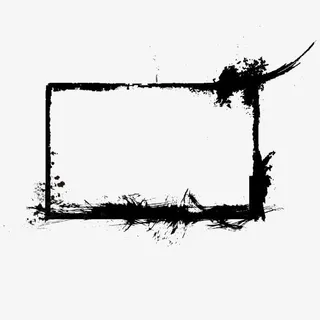 泼墨边框免抠