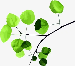 矢量手绘树枝免抠