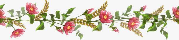 树枝上的花朵免抠