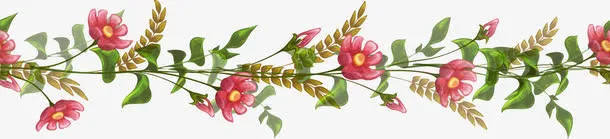 树枝上的花朵免抠