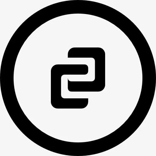 链接变符号的圆形按钮图标免抠