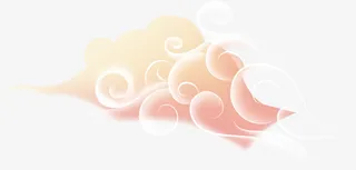 中国风复古祥云装饰图案免抠