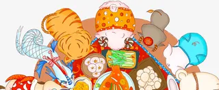 春节新年年夜饭免抠