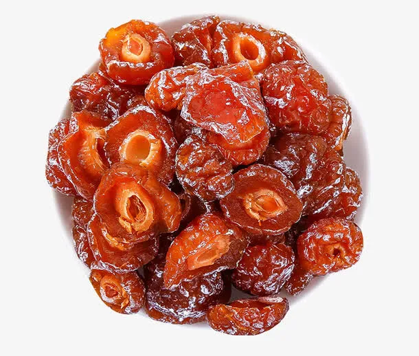 一碗橘红色半边梅免抠