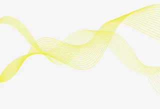 黄色炫彩光线免抠