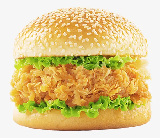 超级鸡腿汉堡免抠