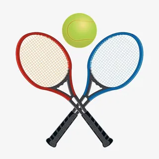 一对网球拍免抠
