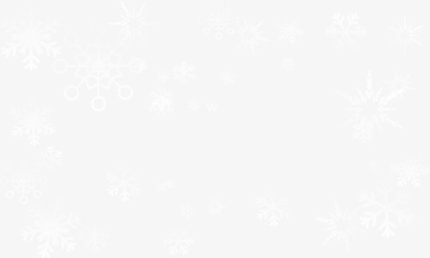 冬日白色漂浮雪花免抠