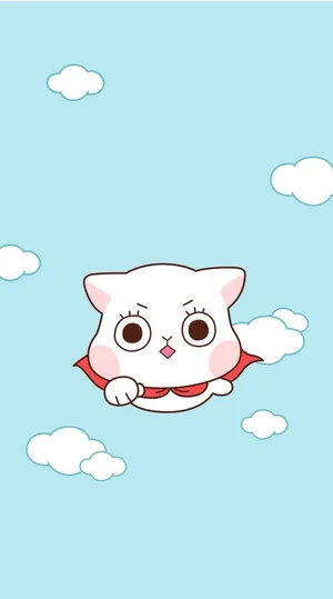 蓝色小猫肥猫超平面背景高清