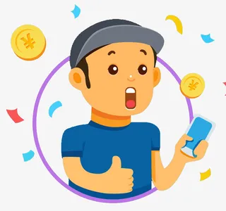 手绘竖起大拇指的男人免抠图免抠