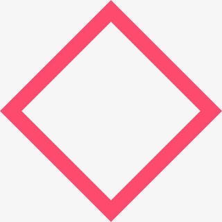 多边的形菱形边框免抠