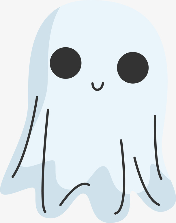 卡通万圣节幽灵免抠