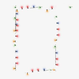 圣诞节装饰七彩灯免抠