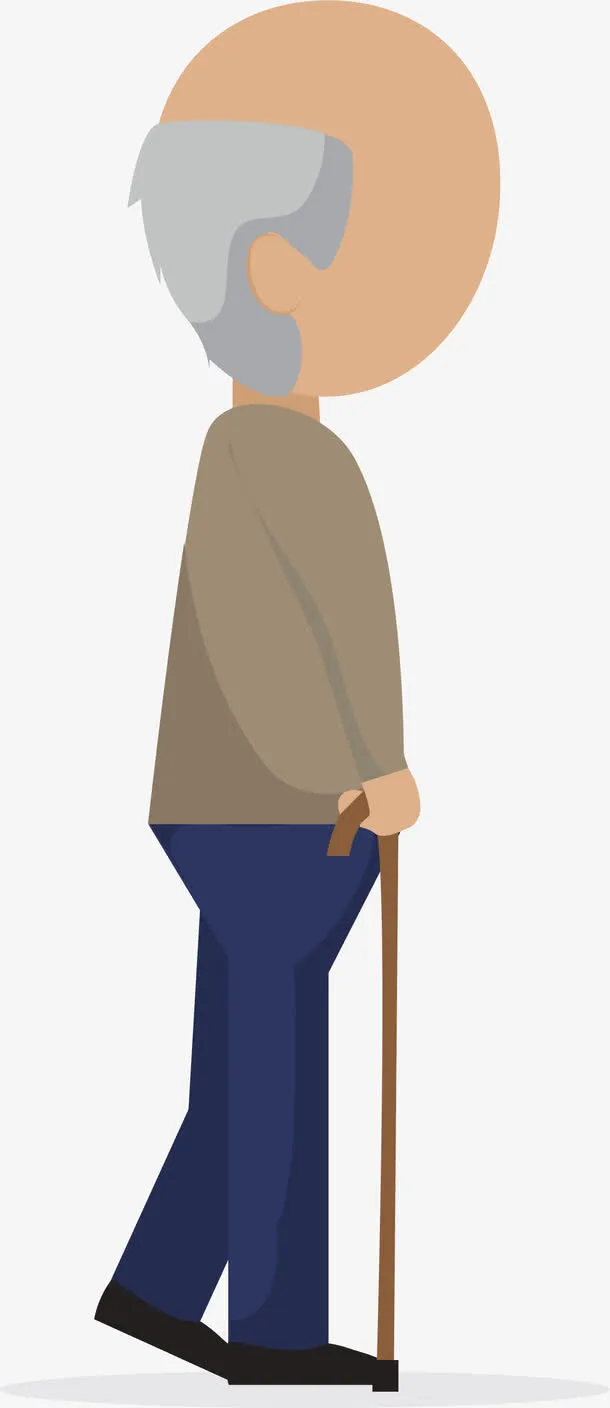 卡通老爷爷免抠