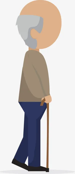 卡通老爷爷免抠