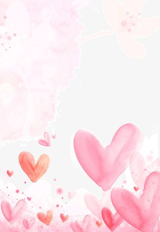 粉色可爱心形底纹免抠