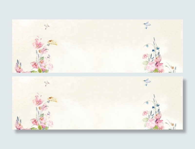 花鸟中国风米白色海报背景高清