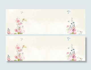 花鸟中国风米白色海报背景高清
