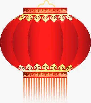 元旦庆典红灯笼免抠