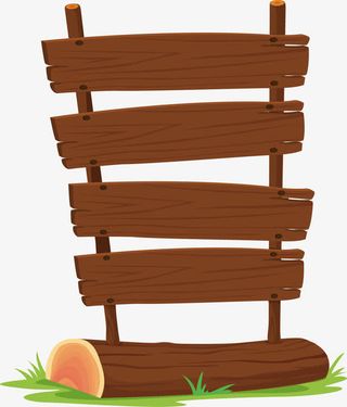 深色木板标题框免抠