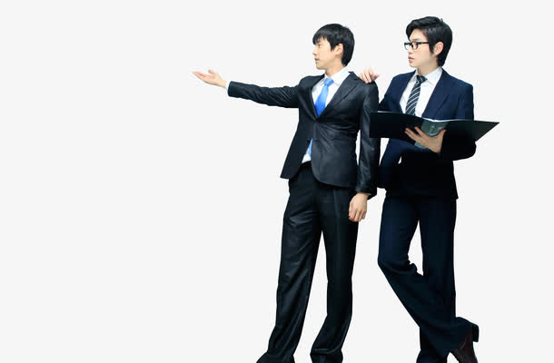 两个学生免抠