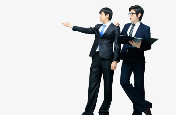 两个学生免抠