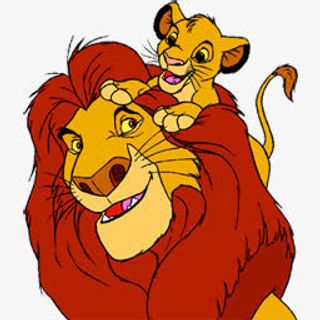 狮子王卡通父子免抠
