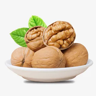 一盘核桃摄影免抠