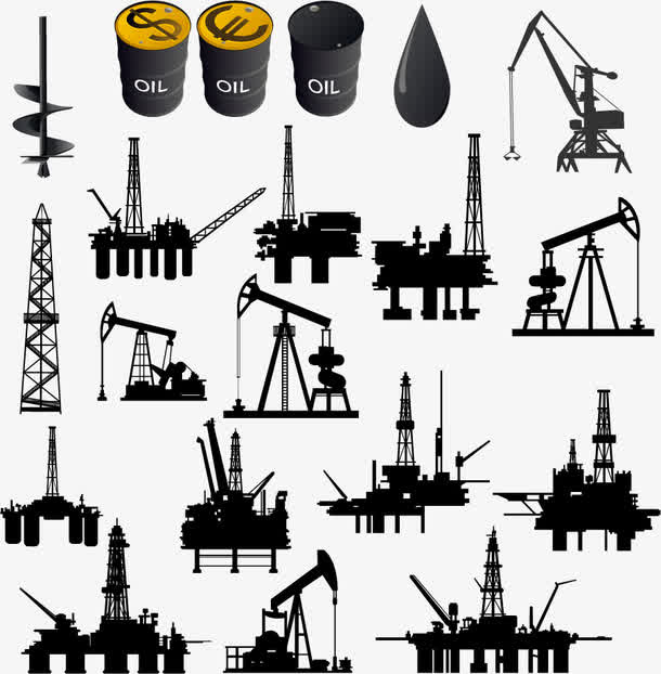 能源化工石油制造行业等矢量素材免抠