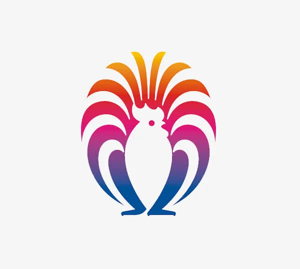 展开尾巴的鸡免抠