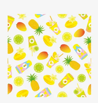 矢量水果底纹免抠