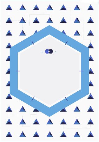 简约三角形几何边框平面广告高清