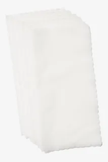 白色层叠一起的餐巾纸实物免抠