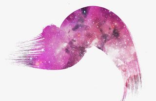 红色渐变色星空免抠