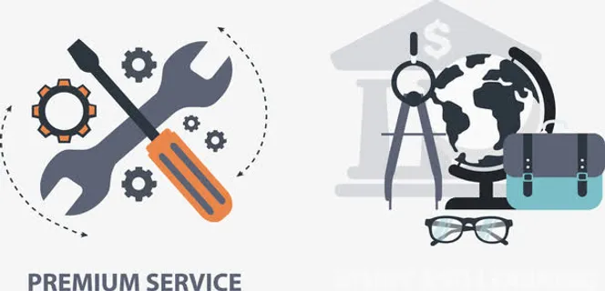 矢量手绘维修免抠