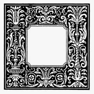 个性水墨边框免抠