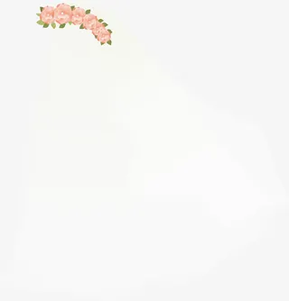 小清新红色花朵免抠