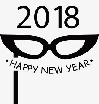 元旦舞会矢量标题免抠