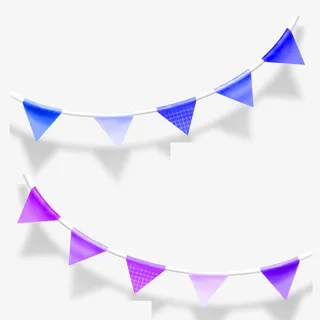 小旗子装饰素材免抠