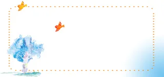 边框小清新蓝色banner背景高清