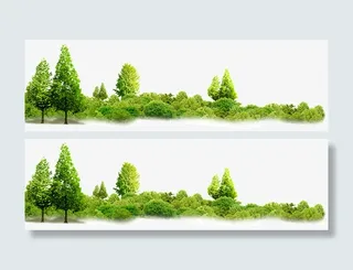 树林banner素材