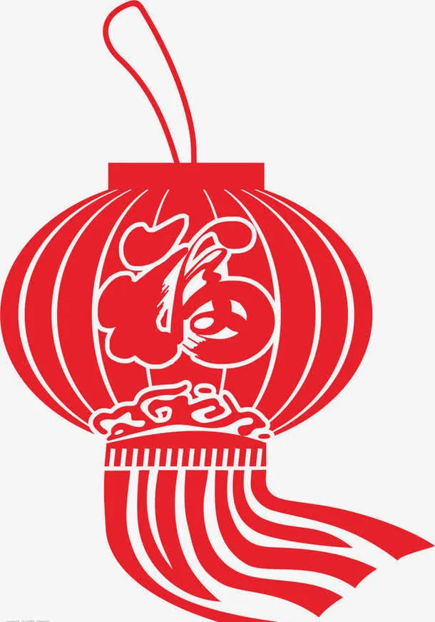 春祝福  中国风喜庆灯笼免抠