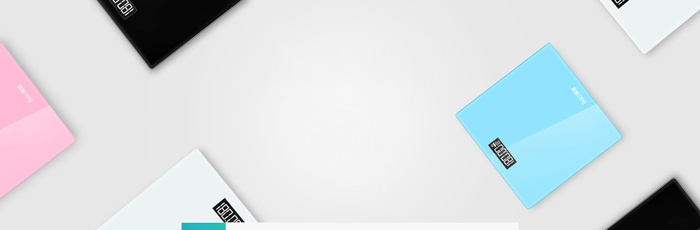清新简约电子秤banner高清