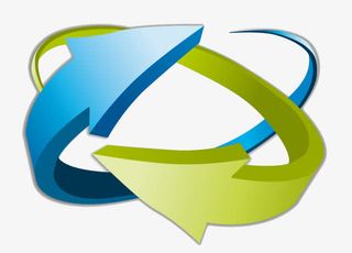 一张立体环绕的箭头商业PPT素材免抠