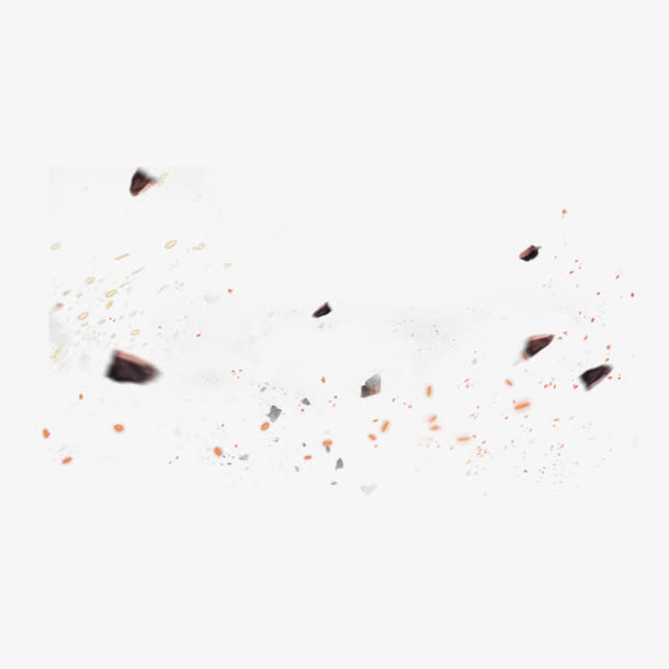 漂浮的碎石免抠